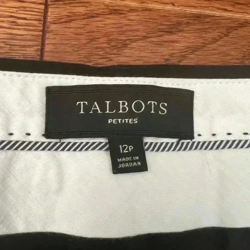 Talbots Women’s Black Cropped Pants Sz 12P - Picture 4 of 9